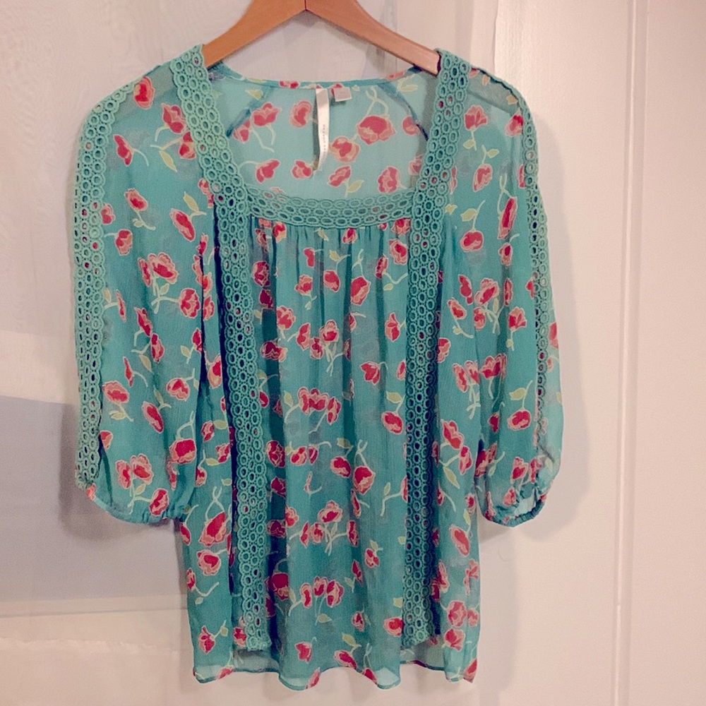 Lauren Conrad peasant top XS